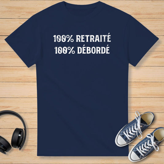 100% Débordé T-Shirt Marine
