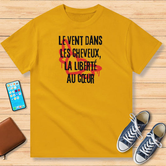 Le Vent Dans Les Cheveux Motarde T-Shirt