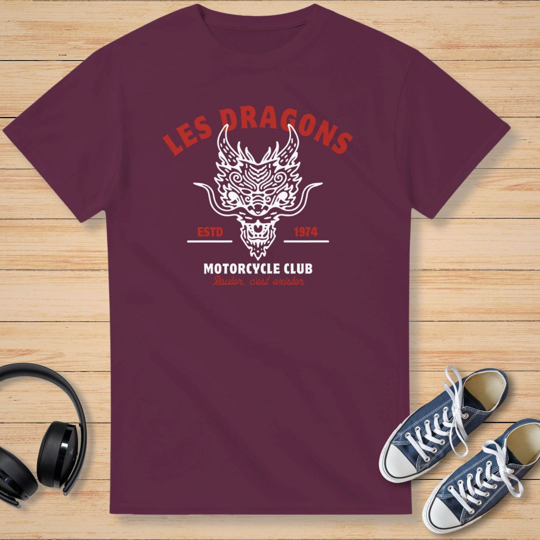 Les Dragons T-Shirt Bordeaux