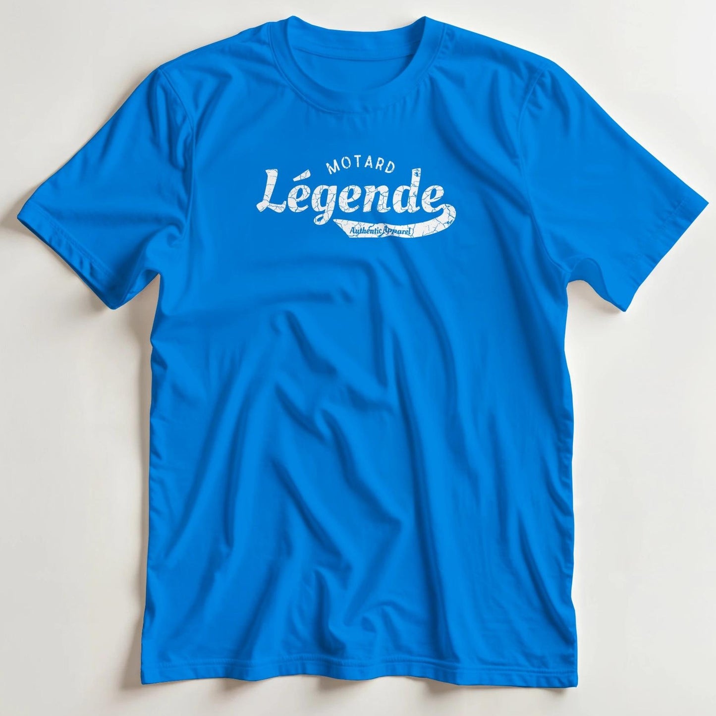 T-shirt en coupe unisexe et 100% coton en Royal 3XL imprimé avec un design Légende Apparel T-Shirt .
