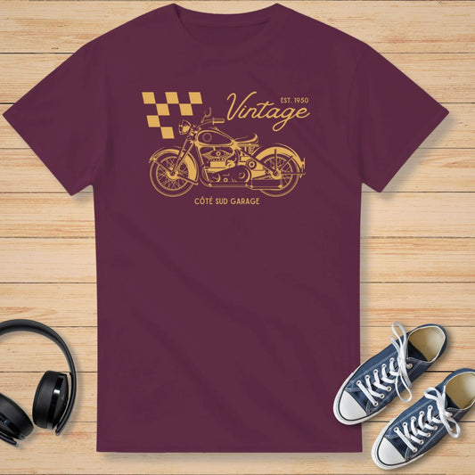 Côté Sud Garage T-Shirt Bordeaux