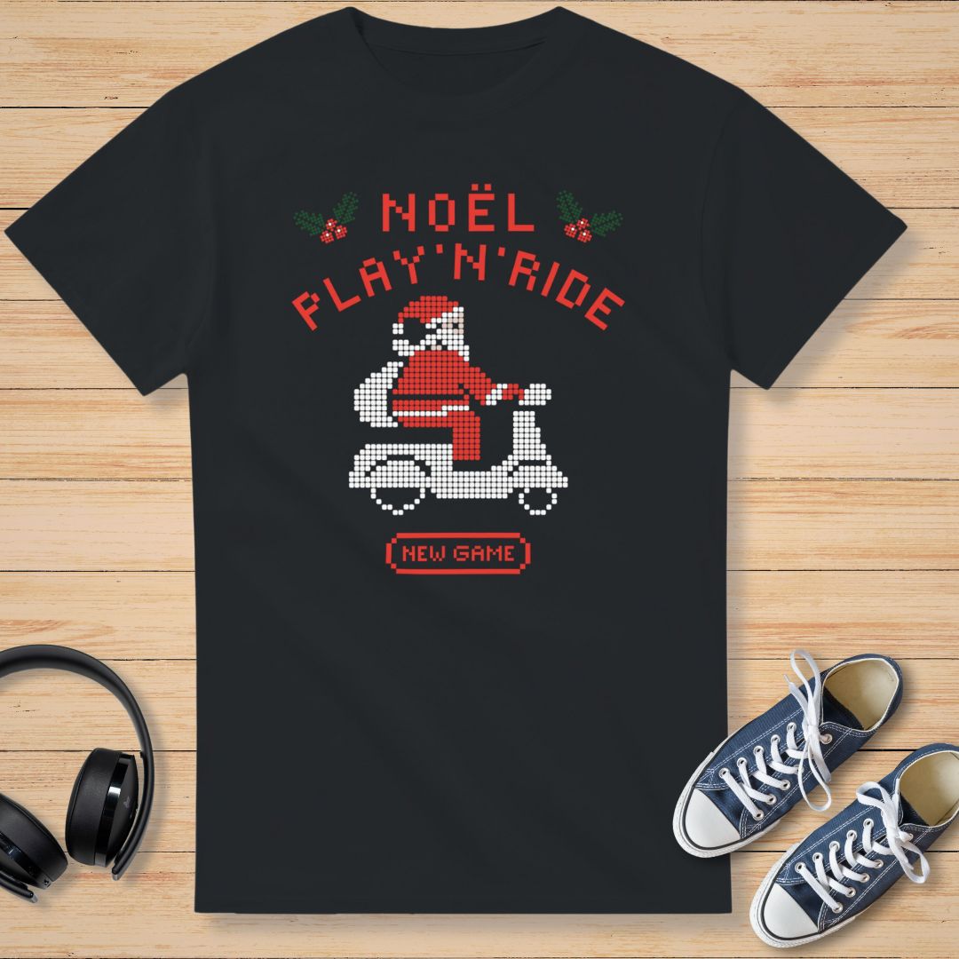 Noël Play 'N' Ride T-Shirt Noir