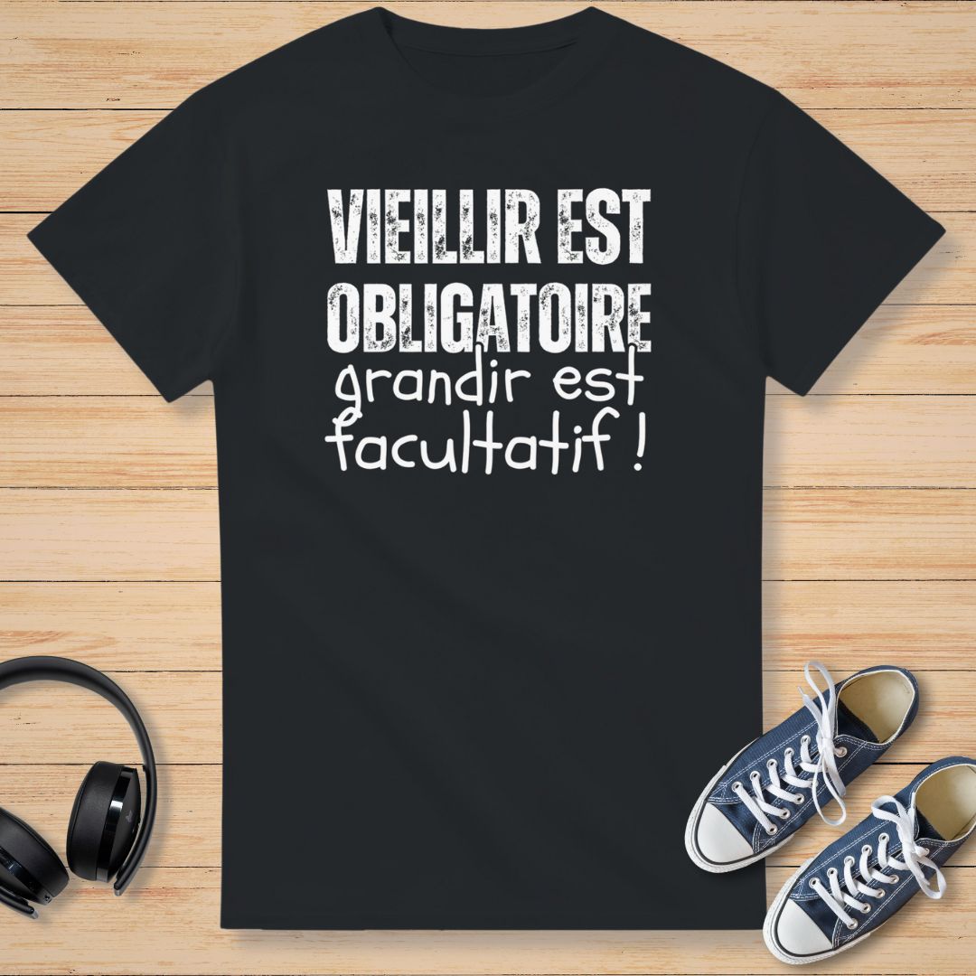 Facultatif T-Shirt Noir