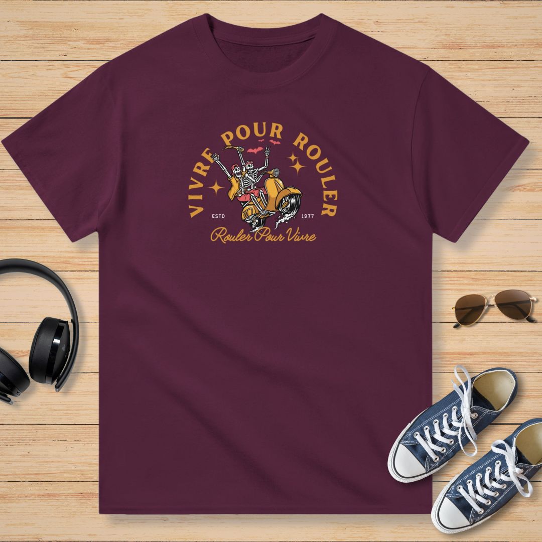 Vivre Pour Rouler Rouler Pour Vivre T-Shirt