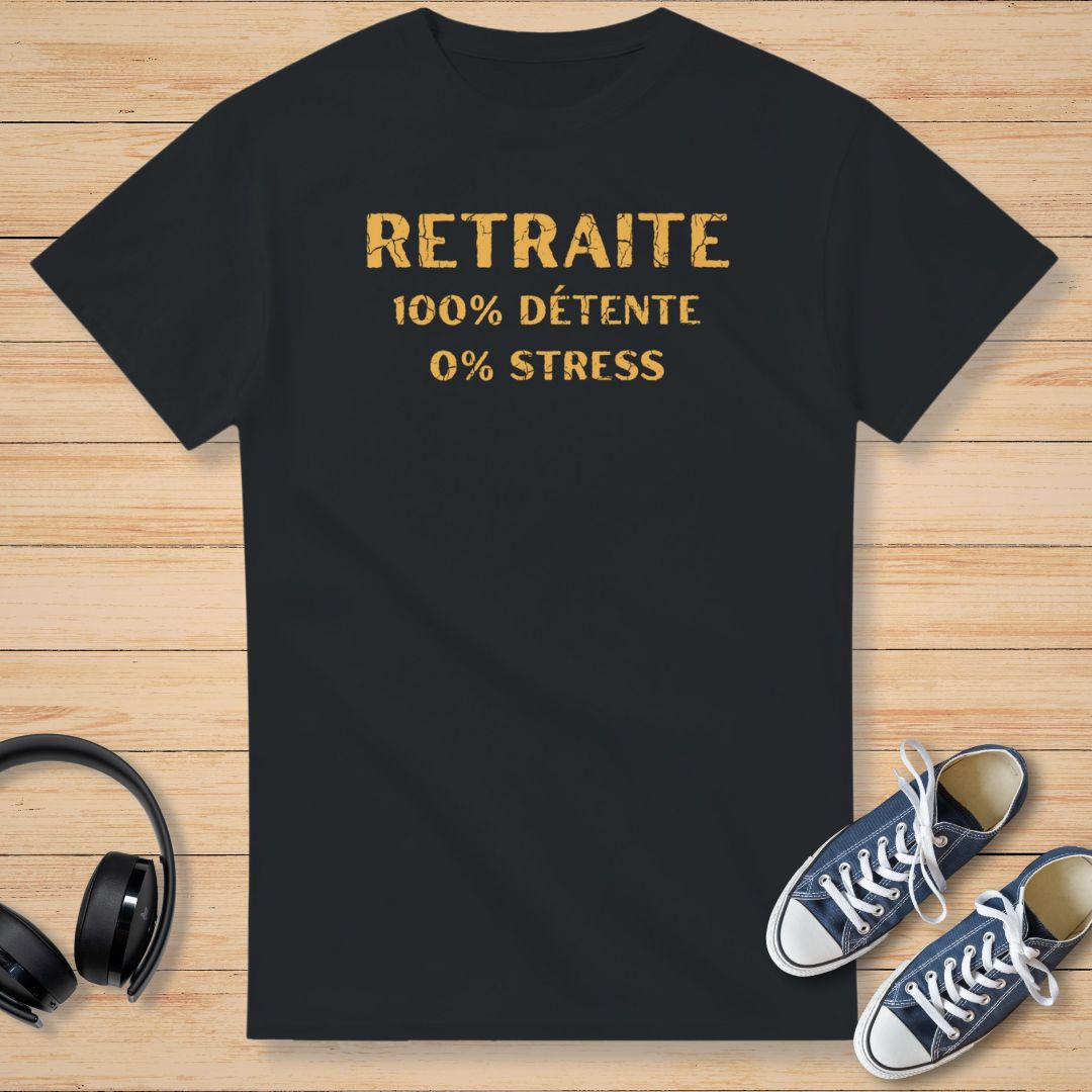 0% Stress T-Shirt Noir