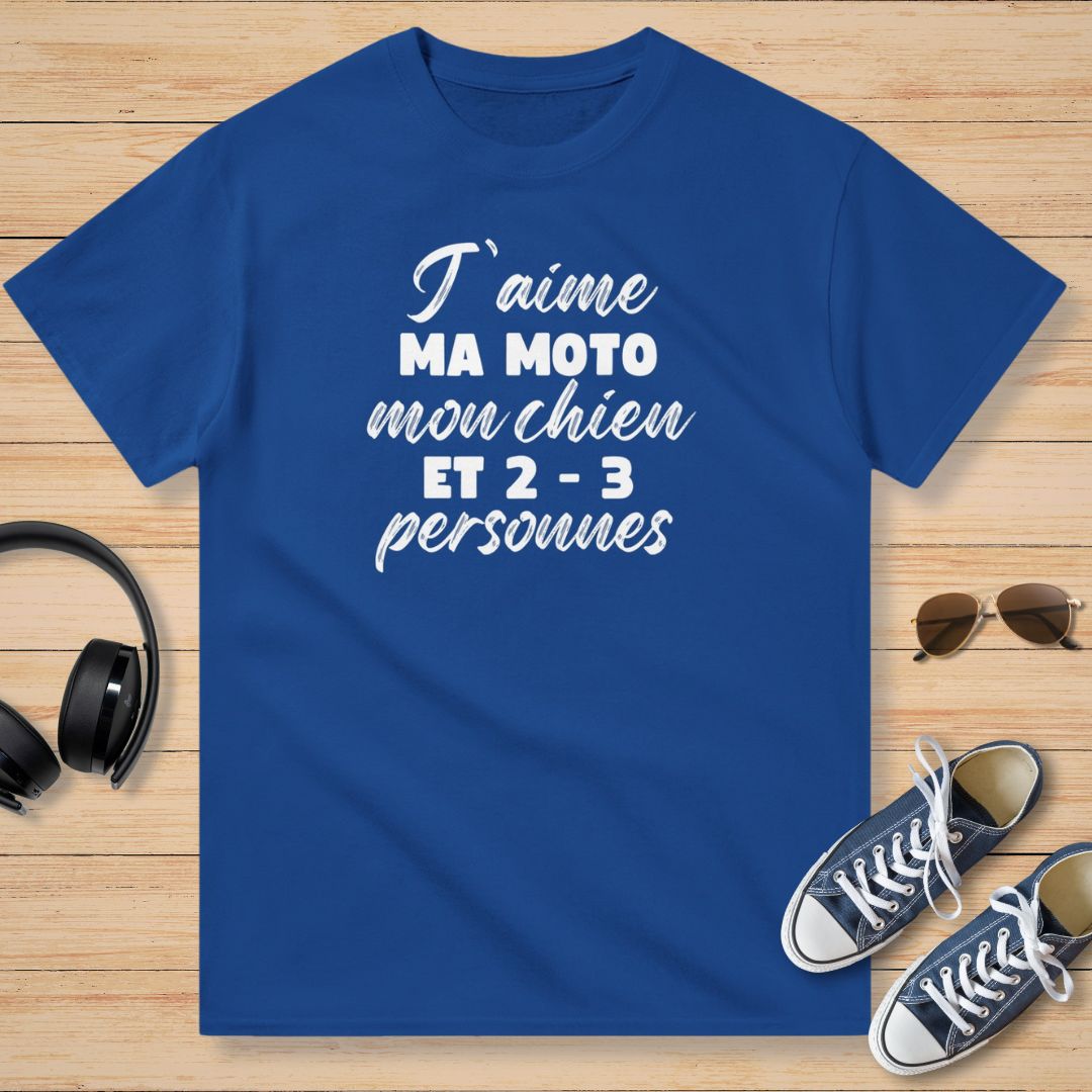 J'aime ma moto, mon chien - Motard Moto Cadeau