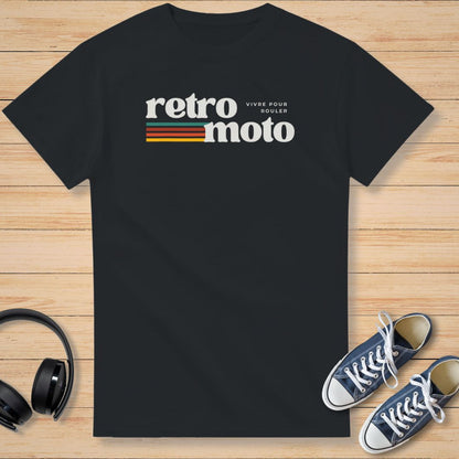 Retro Moto T-Shirt Black