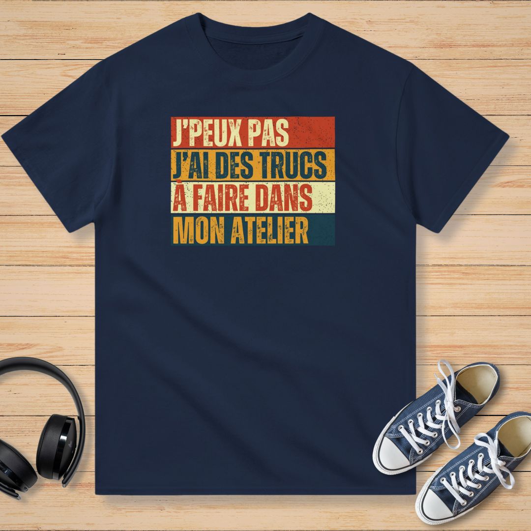 J'Peux Pas Atelier Vintage T-Shirt Marine