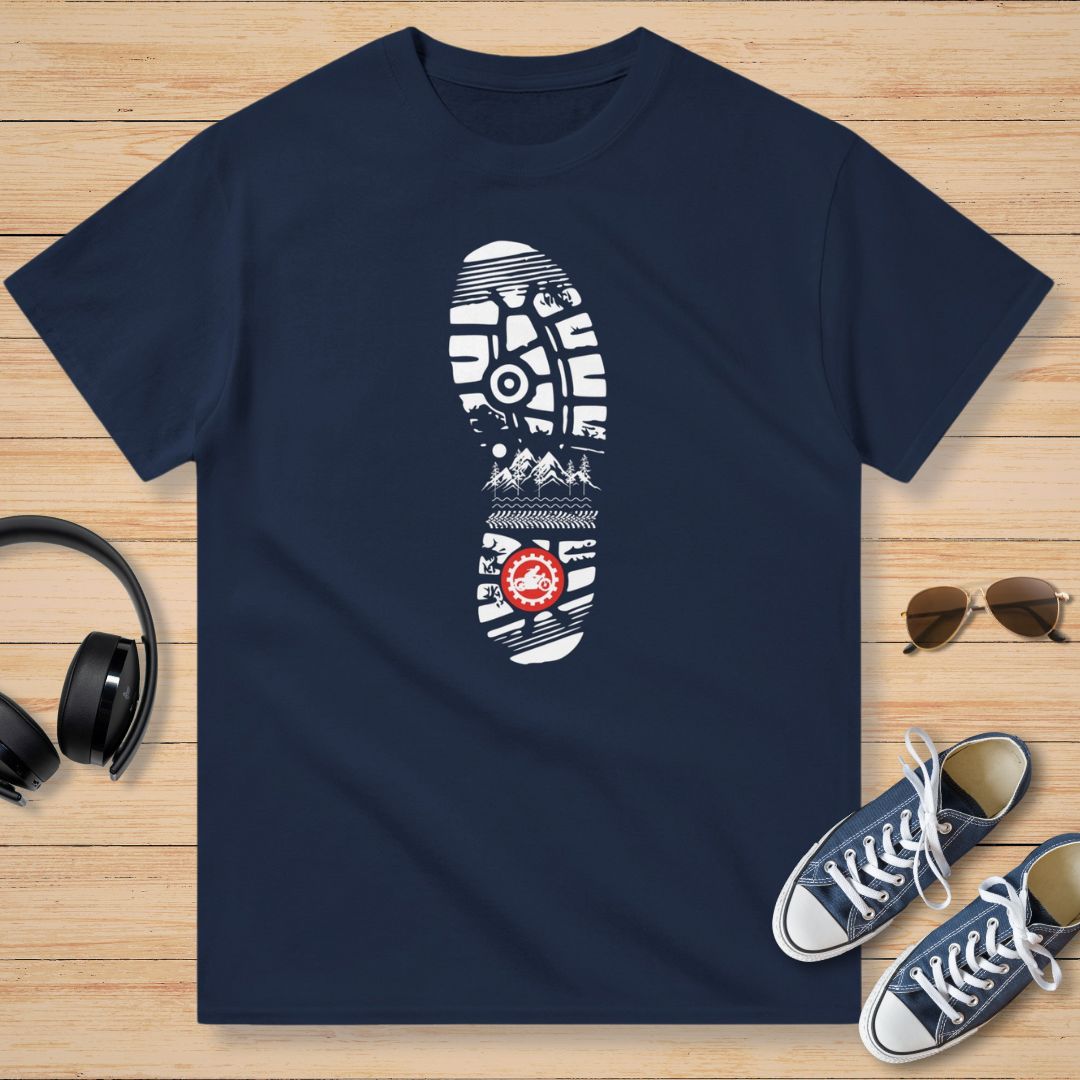 Motorcycle Footprint T-Shirt