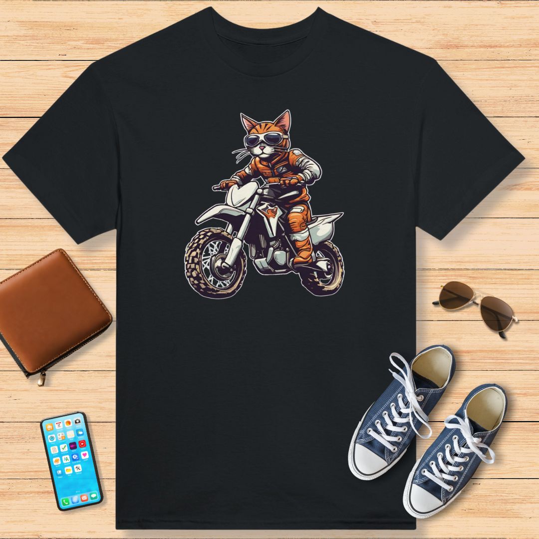 Motocross Chat Orange T-Shirt