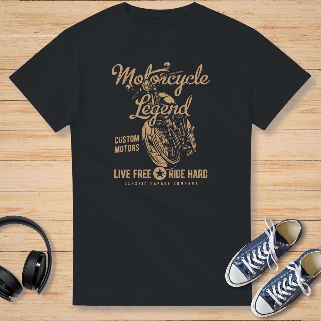 Motorcycle Legend T-Shirt Black