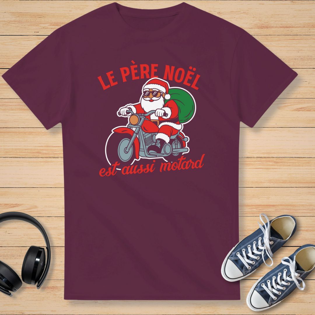 Le Père Noël T-Shirt Bordeaux