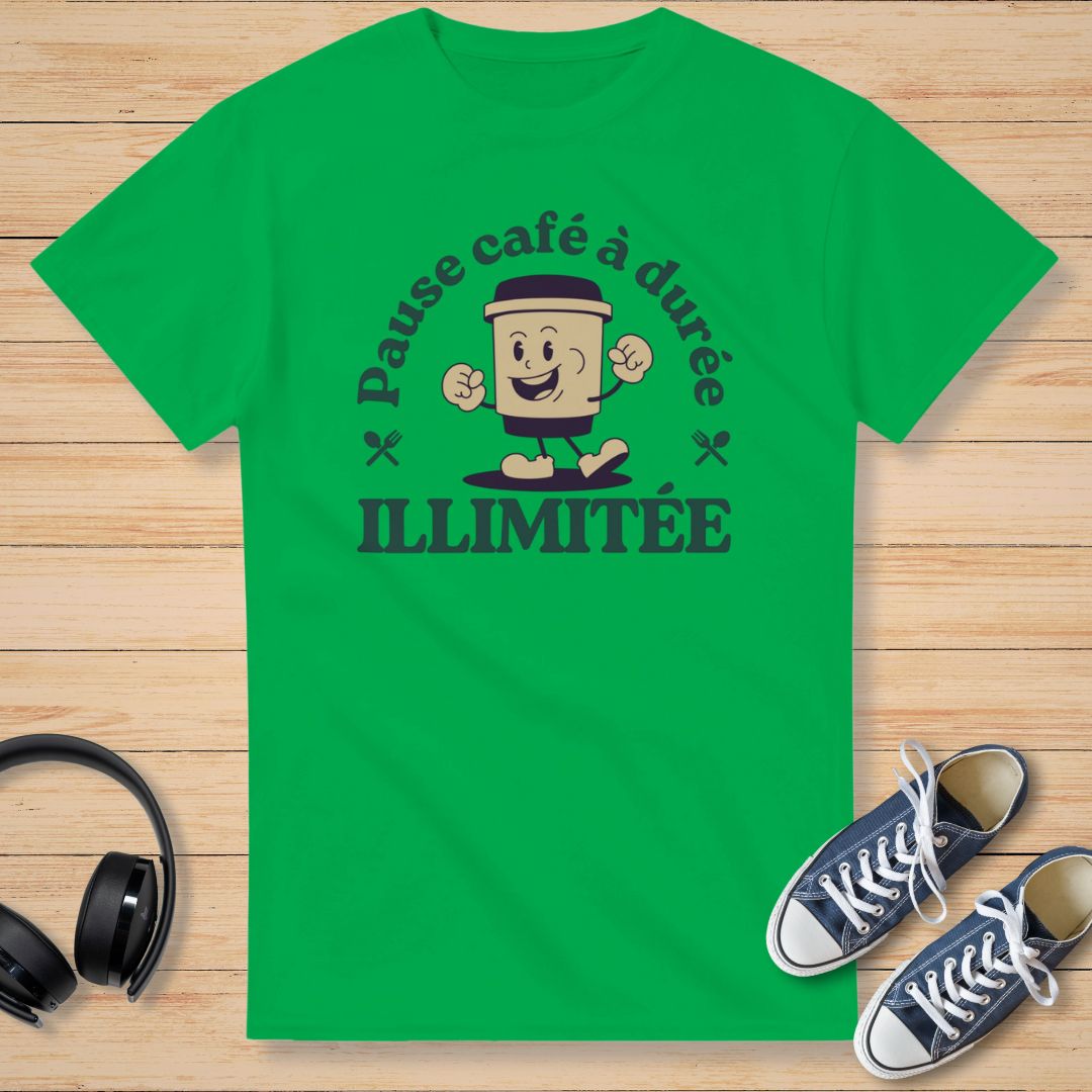 Pause Café T-Shirt Irish Green