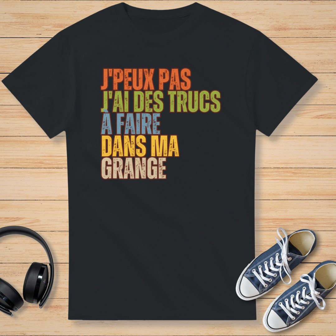 J'Peux Pas Grange T-Shirt Noir