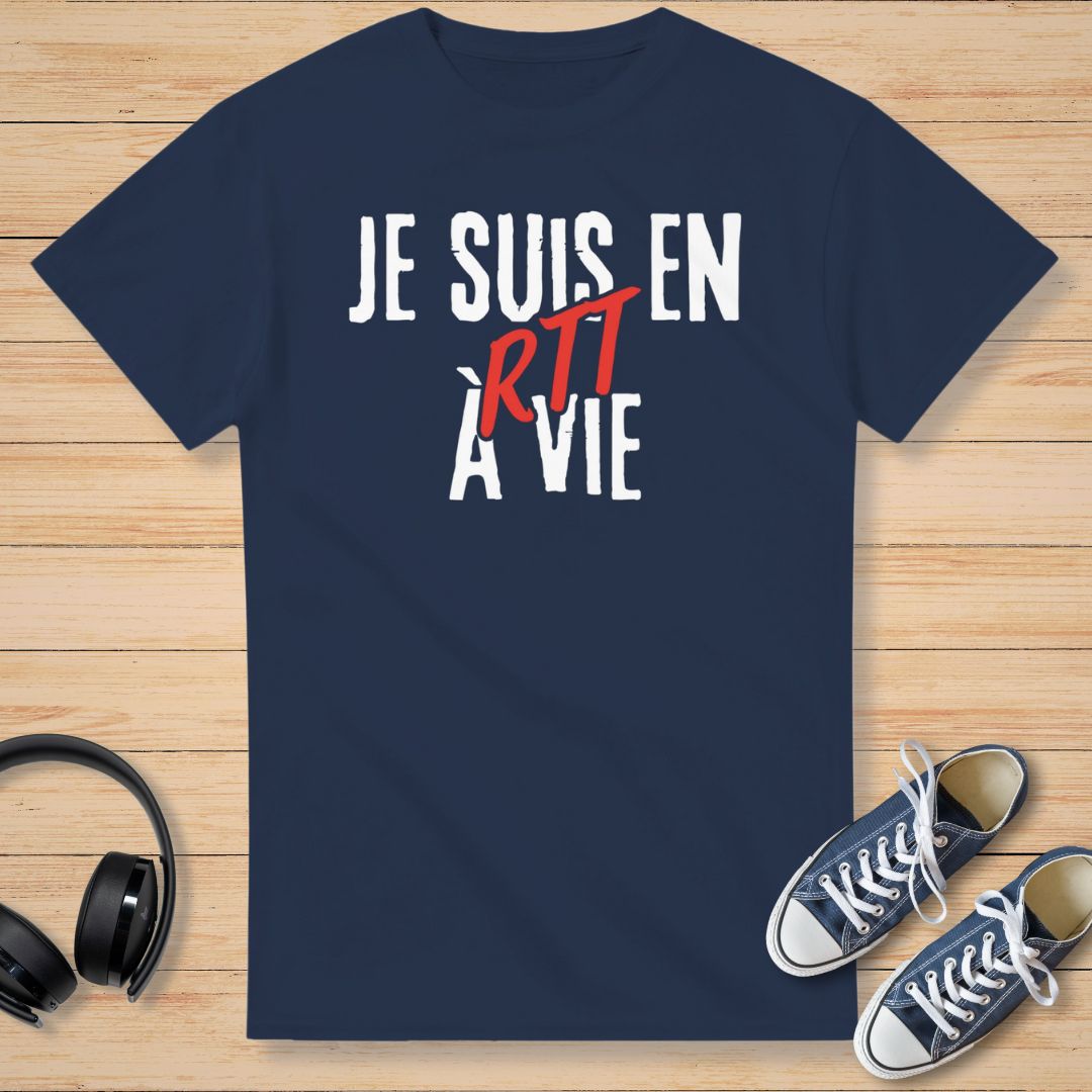 RTT à Vie T-Shirt Marine