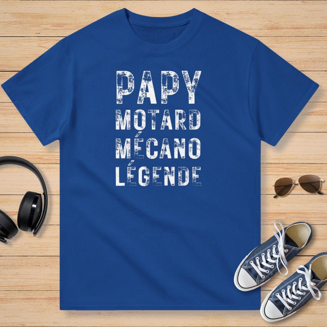 Papy Motard Mécano Légende T-Shirt