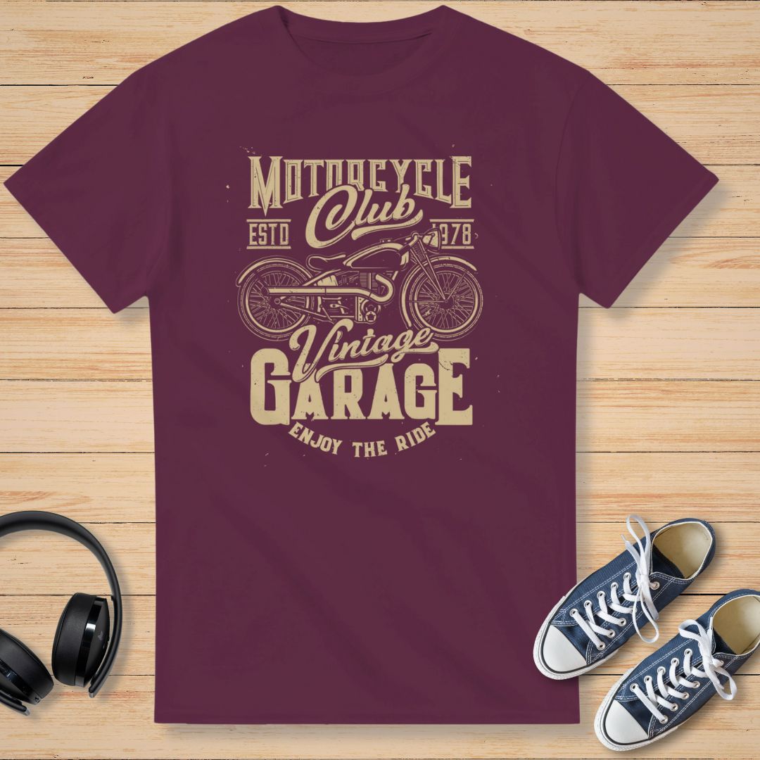 Motorcycle Club T-Shirt Bordeaux