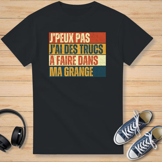 J'Peux Pas Grange Vintage T-Shirt Noir