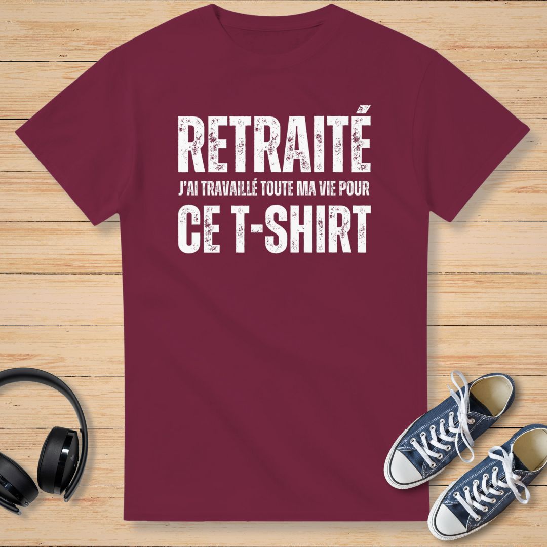 Toute Ma Vie T-Shirt Bordeaux