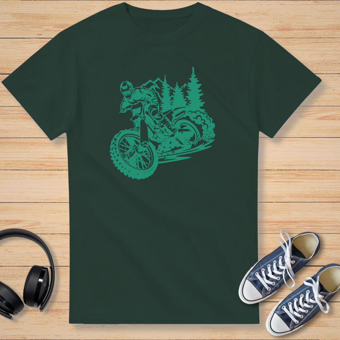 Moto Forêt T-Shirt Forest Green