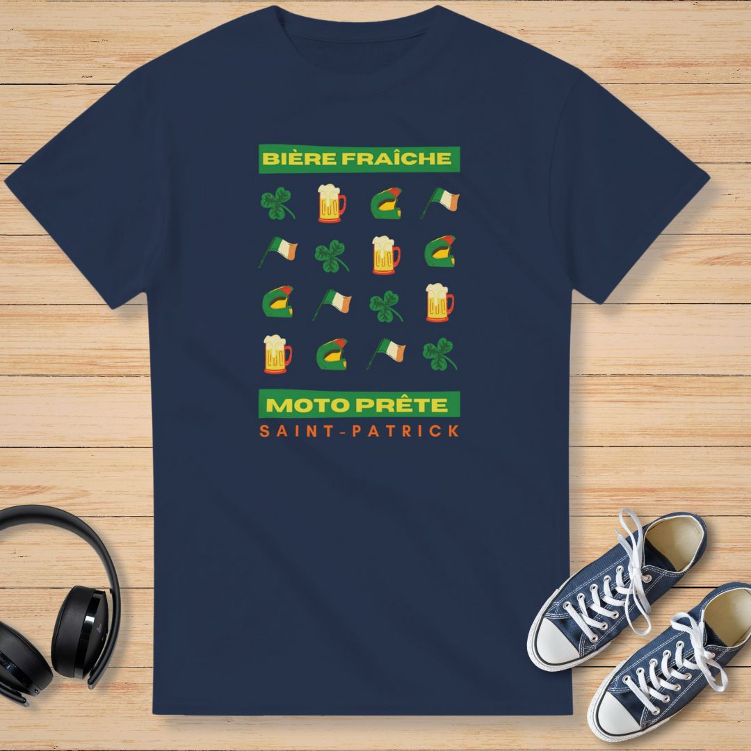 Saint-Patrick Bière T-Shirt Marine