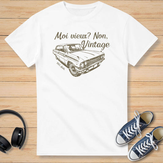 Non, Vintage T-Shirt Blanc