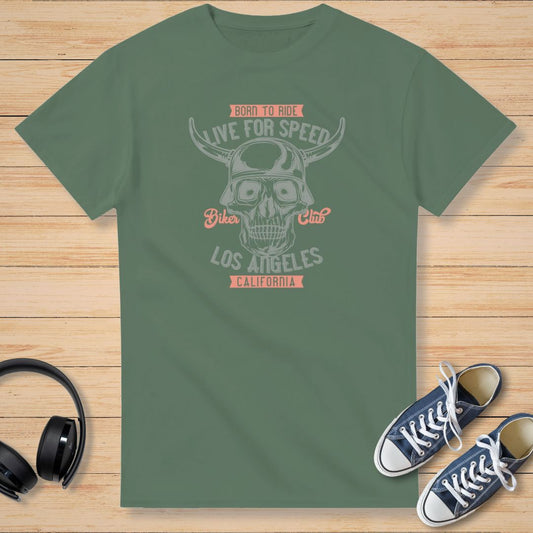 LA Biker Club T-Shirt Mil. Green