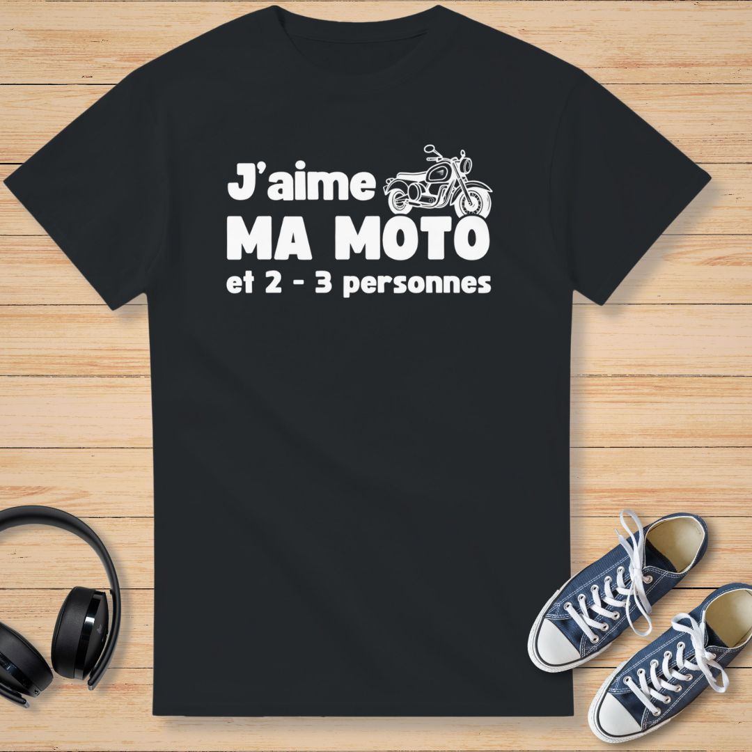 J'aime Ma Moto T-Shirt Noir