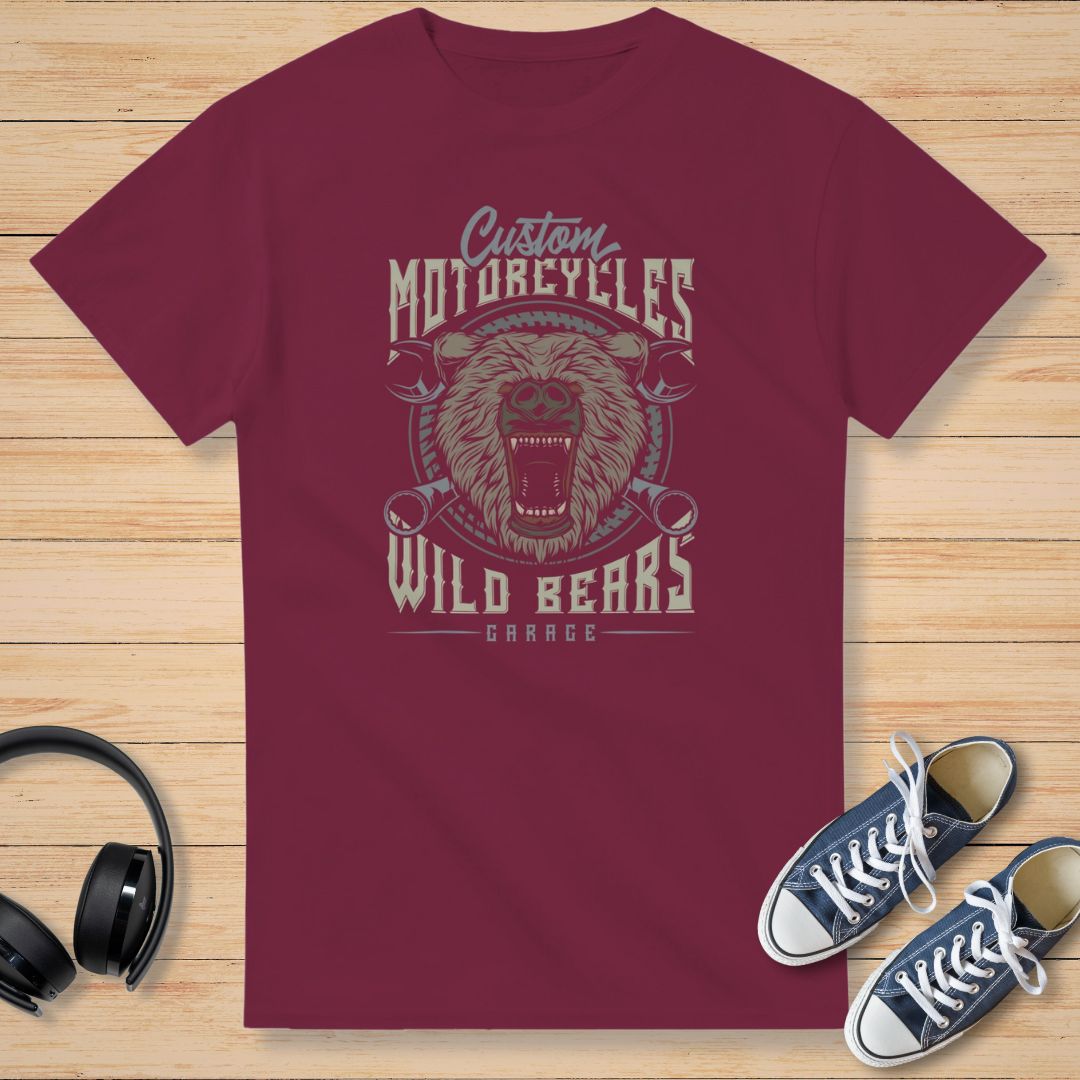 Wild Bears T-Shirt Maroon