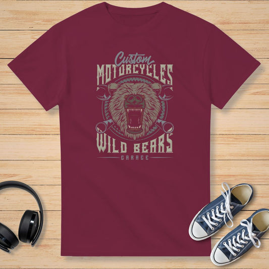 Wild Bears T-Shirt Maroon
