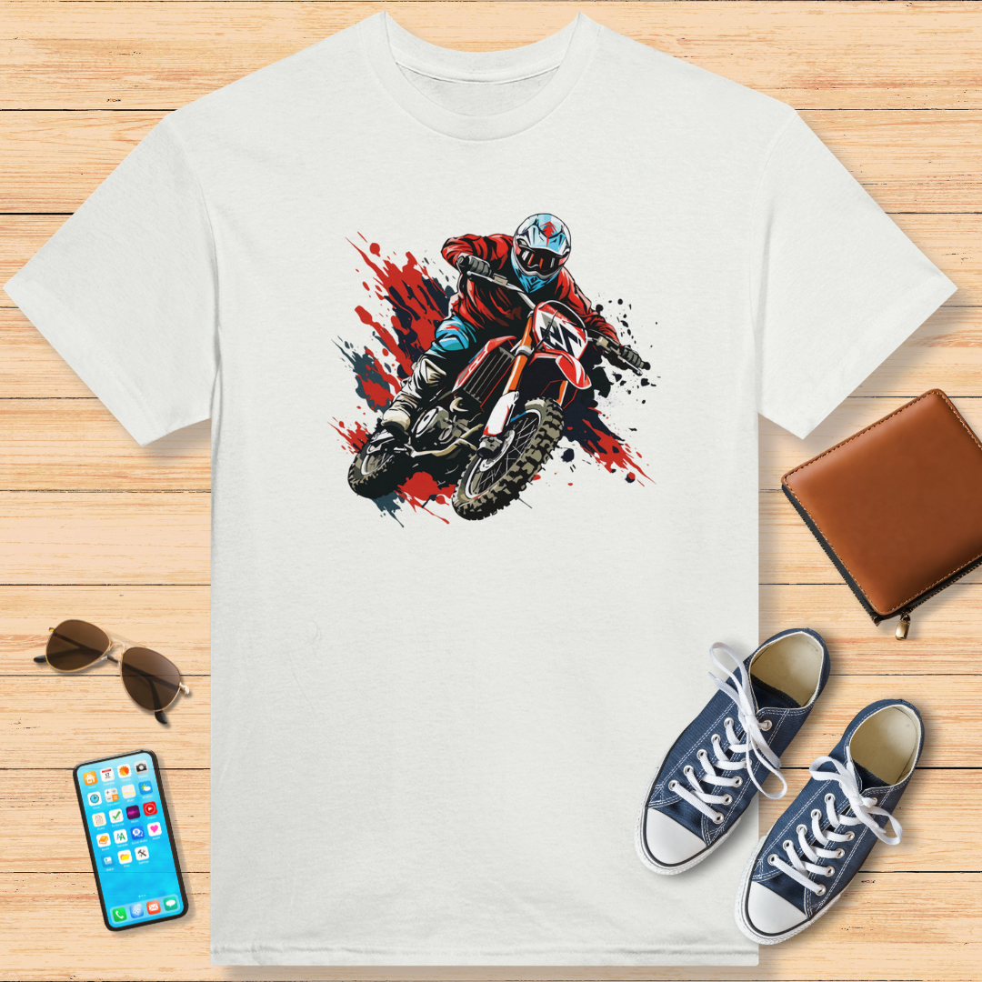 Motocross Rouge T-Shirt