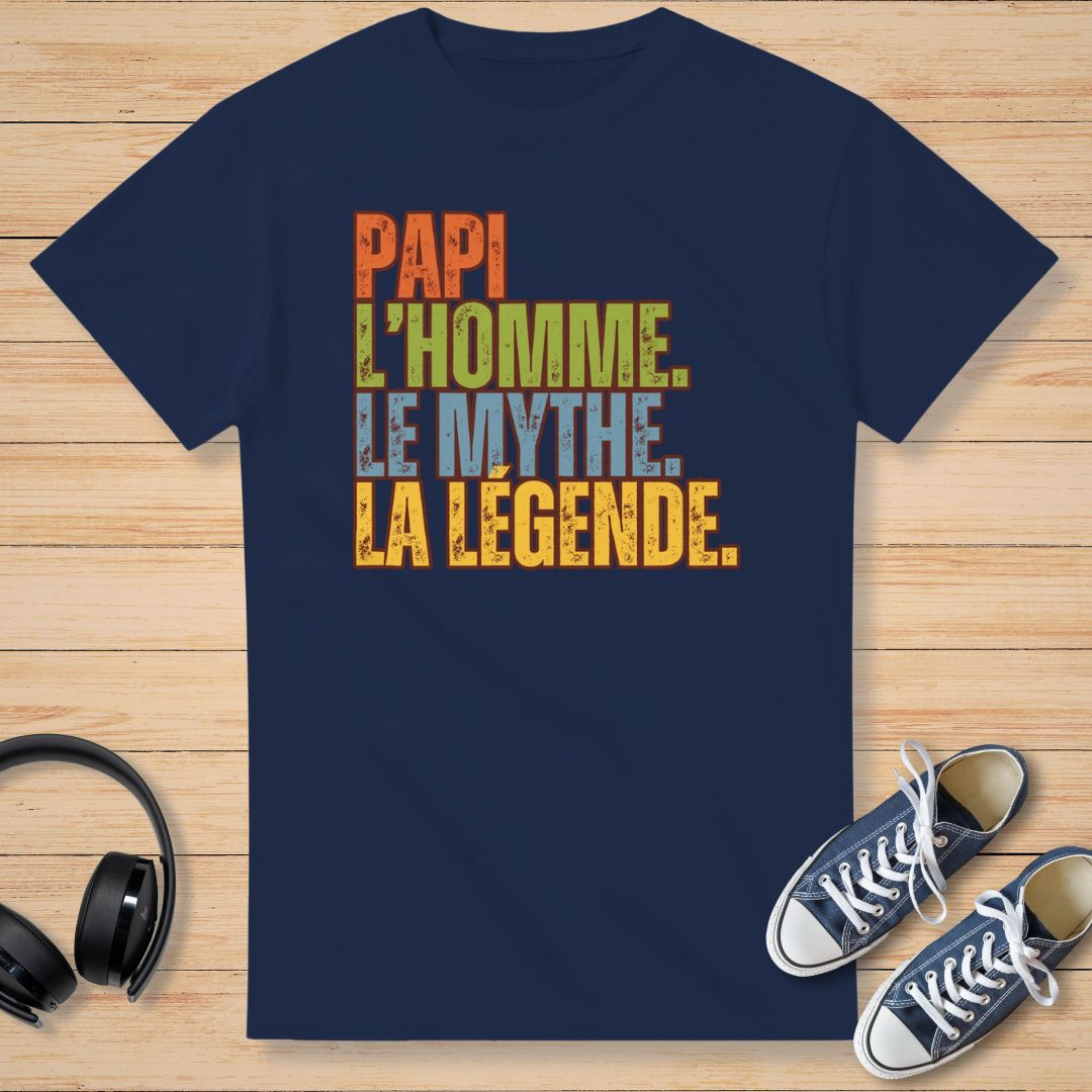 Papi La Légende T-Shirt Marine