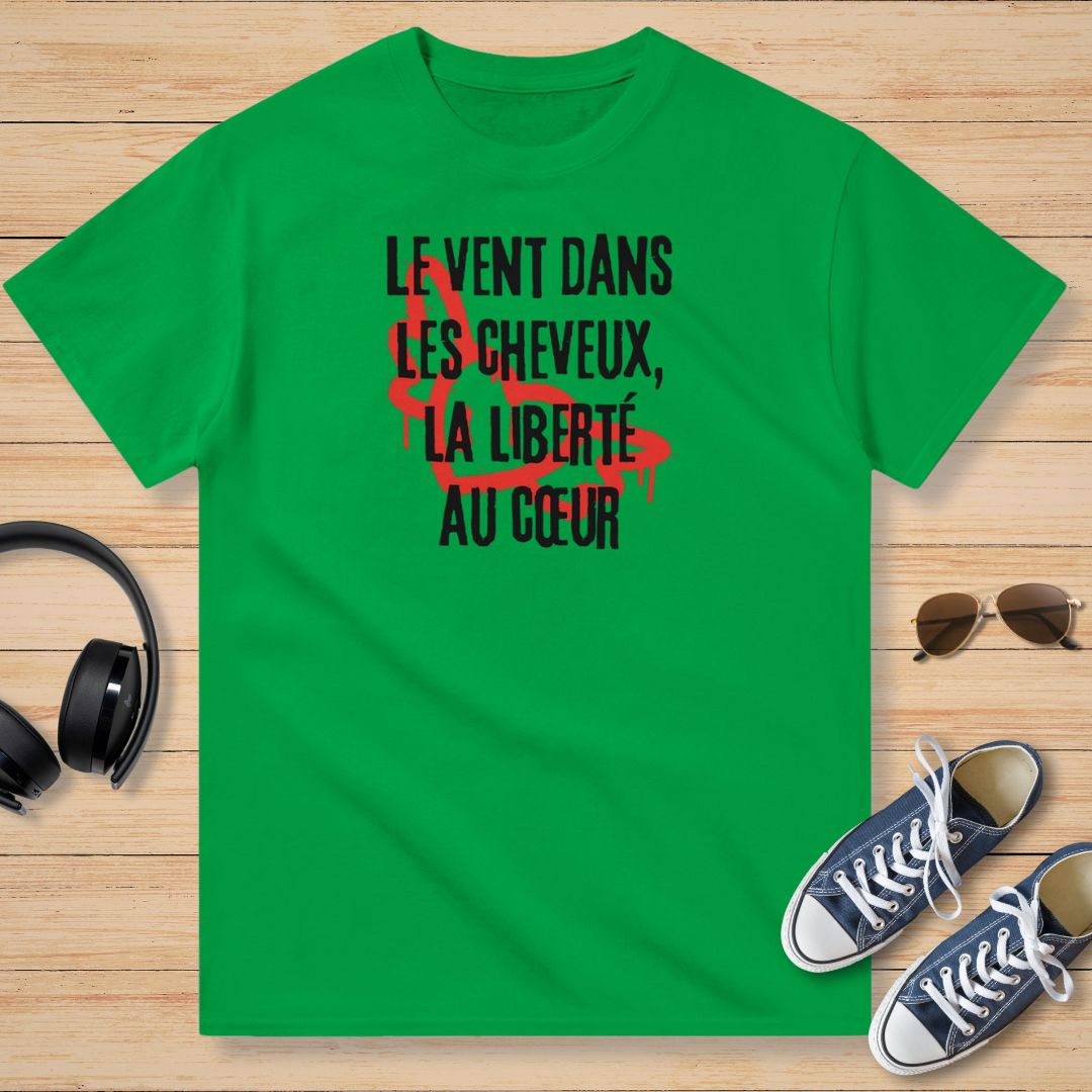 Le Vent Dans Les Cheveux Motarde T-Shirt