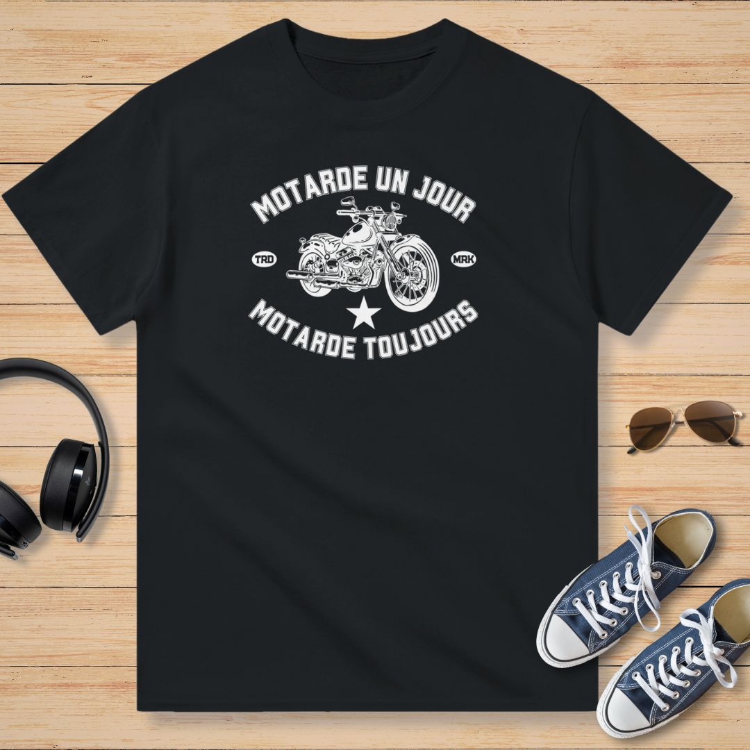 Motarde Un Jour et Étoile T-Shirt