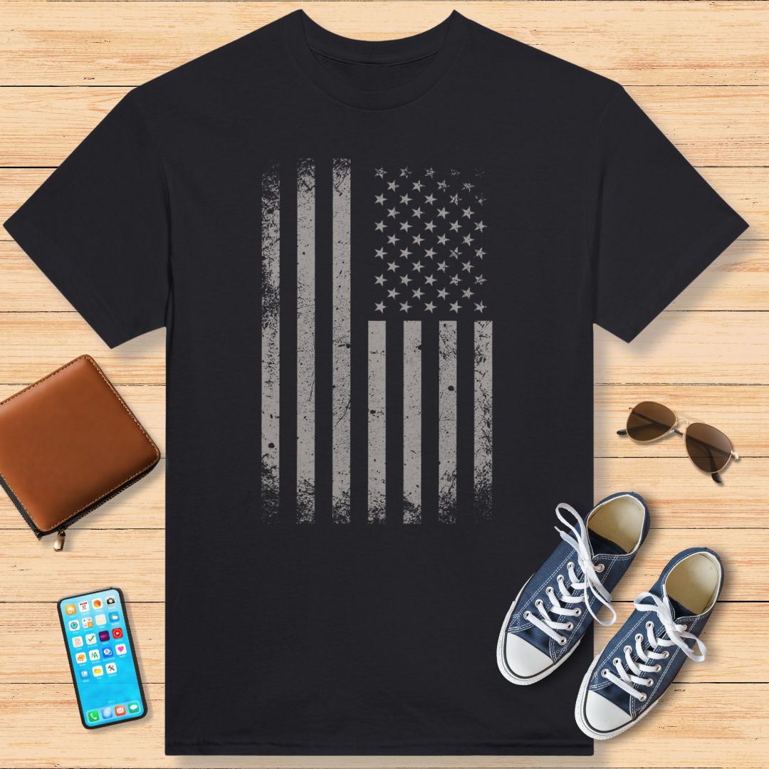 USA Flag Washed - American Retro Motorcycle Gift