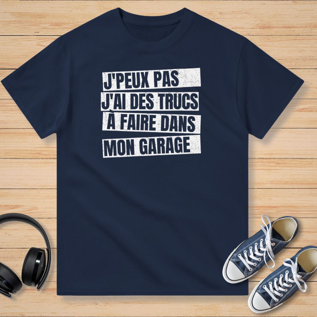 J'Peux Pas Garage Bloc T-Shirt Marine