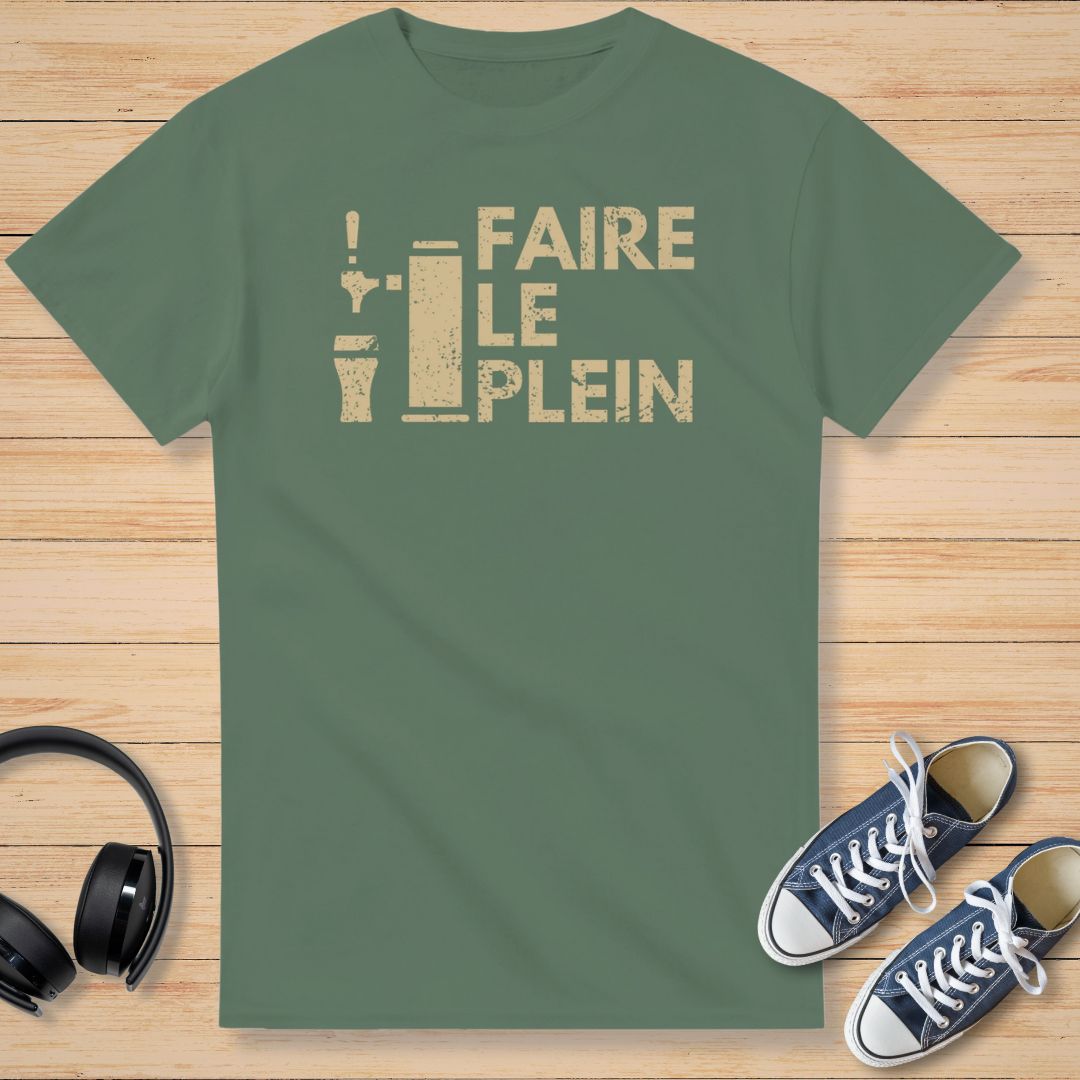 Le Plein T-Shirt Vert militaire