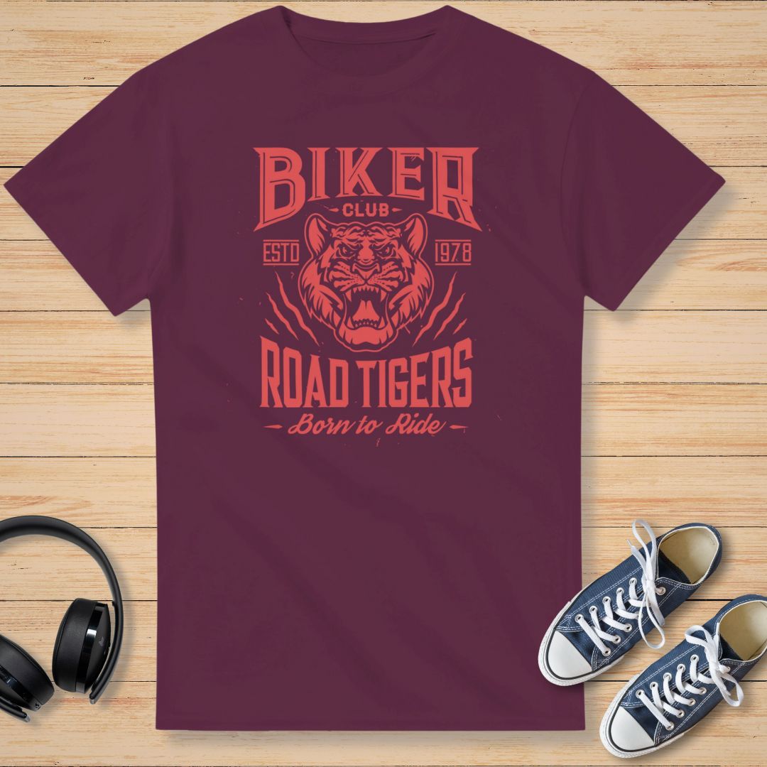 Road Tigers T-Shirt Bordeaux