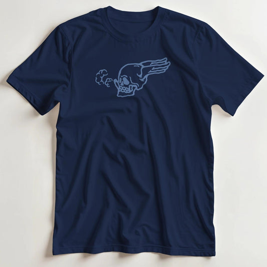 T-shirt en coupe unisexe et 100% coton en Marine imprimé avec un design Smoking T-Shirt .