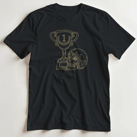 T-shirt en coupe unisexe et 100% coton en Black imprimé avec un design Number 1 T-Shirt .