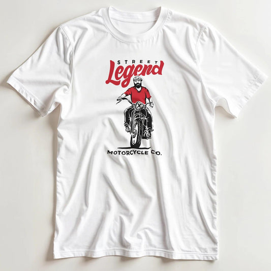 T-shirt en coupe unisexe et 100% coton en Blanc S imprimé avec un design Street Legend T-Shirt .