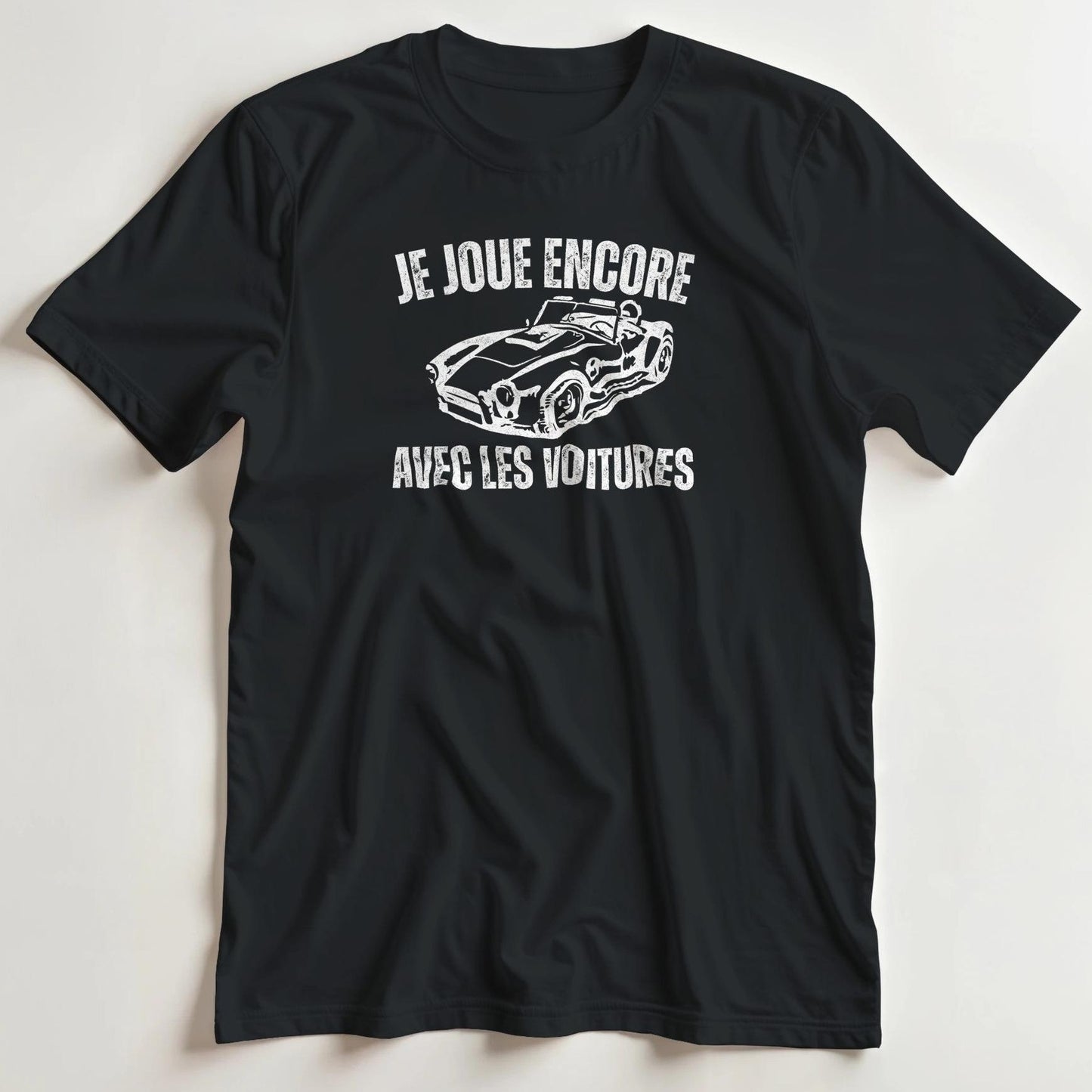 T-shirt en coupe unisexe et 100% coton en Black M imprimé avec un design Je Joue T-Shirt .