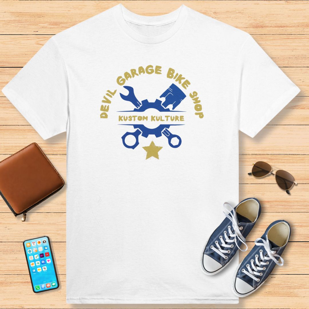 Devil Garage Bike Shop T-Shirt