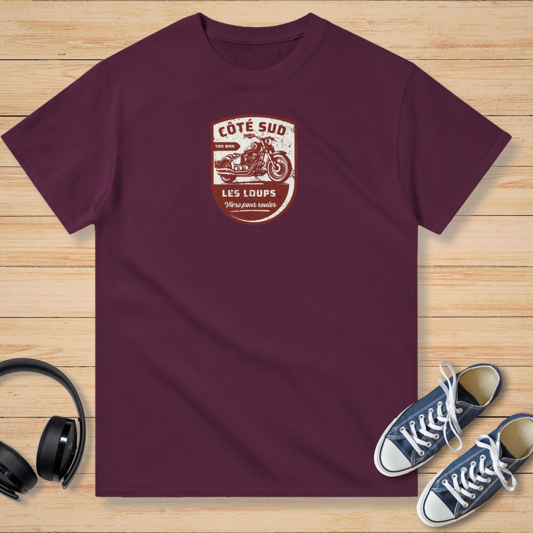 Côté Sud Les Loups T-Shirt Bordeaux