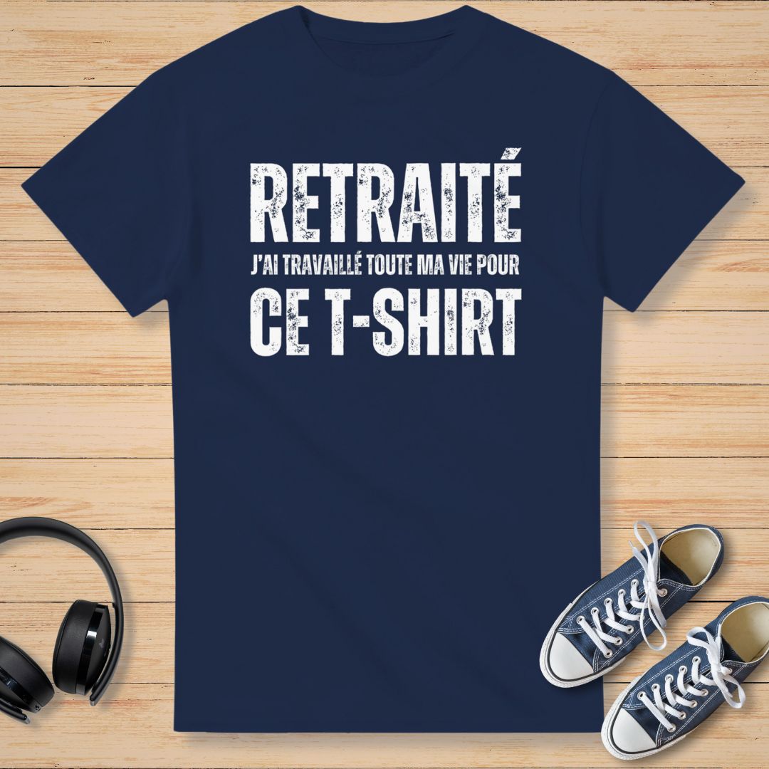 Toute Ma Vie T-Shirt Marine