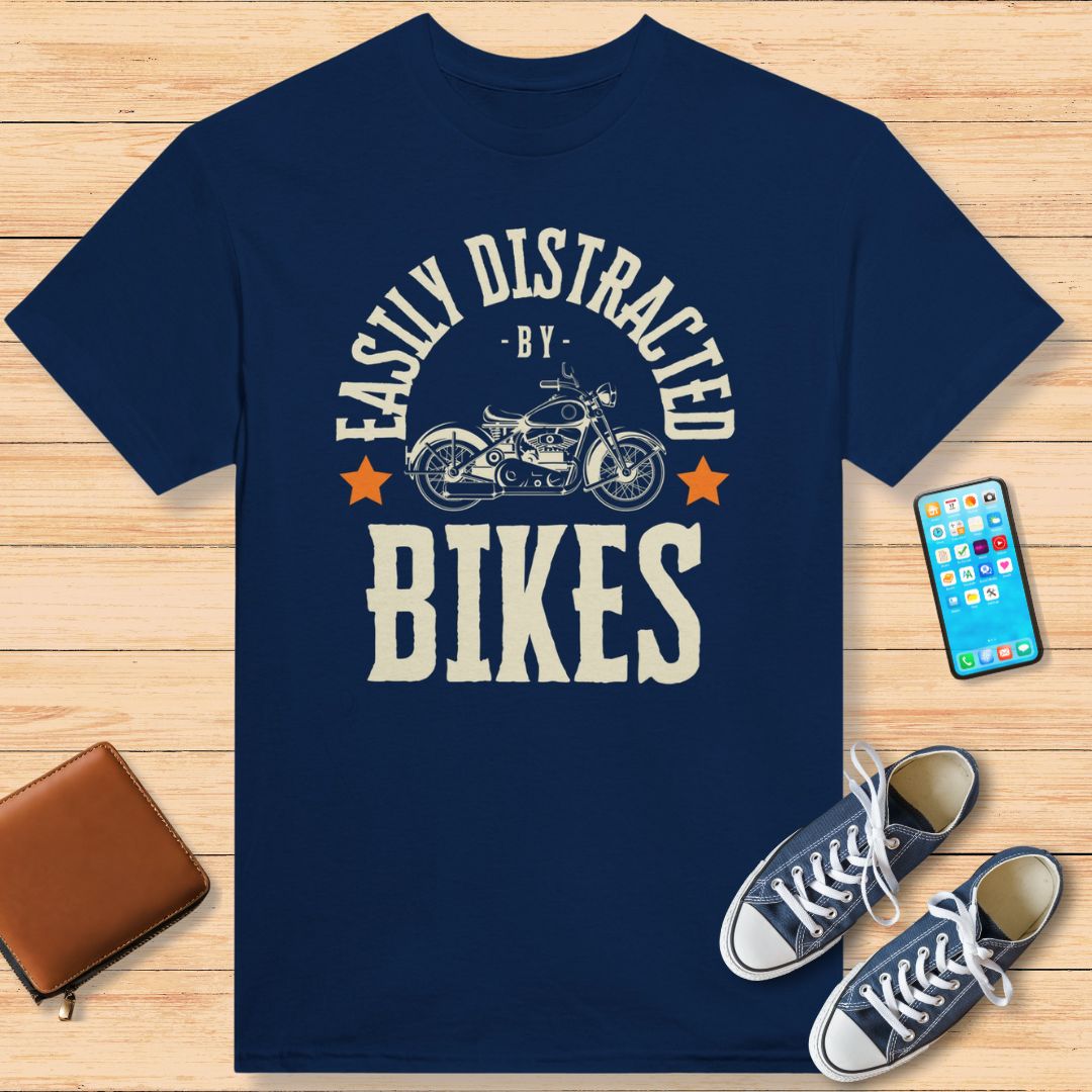 Easily Distracted by Bikes T-Shirt