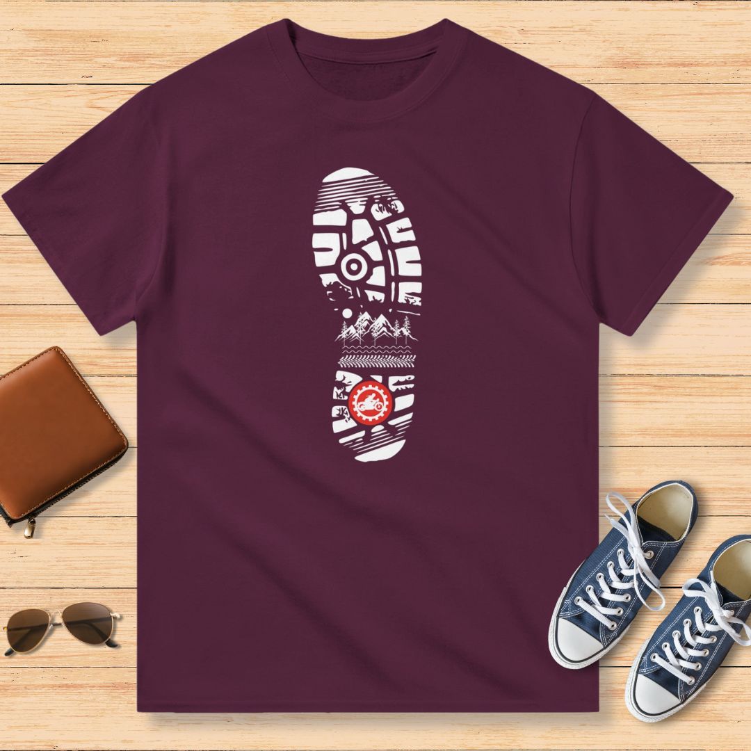 Motorcycle Footprint T-Shirt