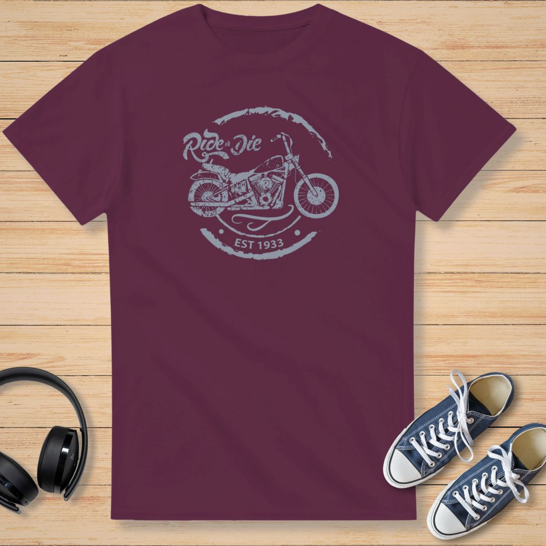 Ride 1933 T-Shirt Bordeaux