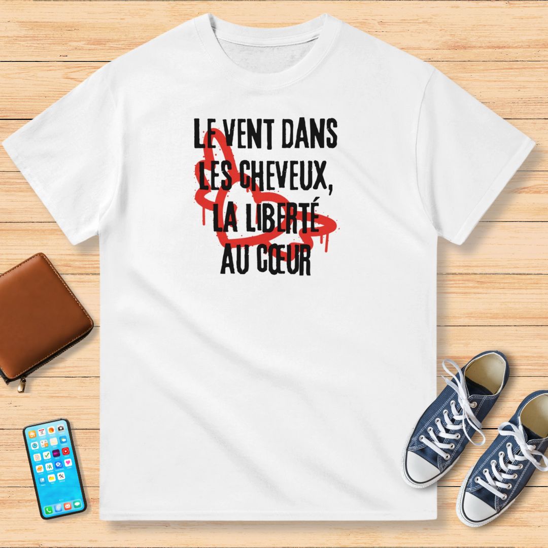 Le Vent Dans Les Cheveux Motarde T-Shirt