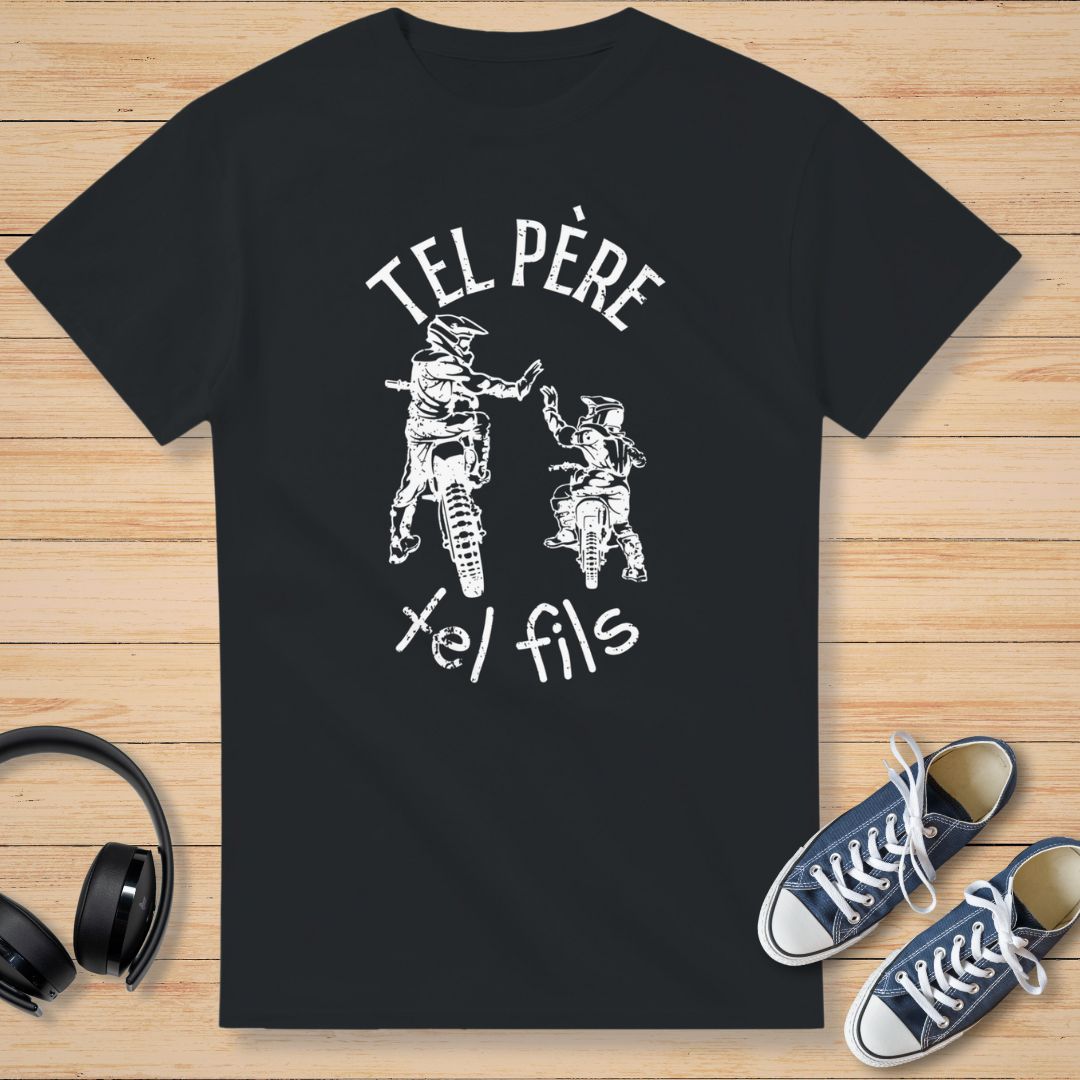 Père Fils T-Shirt Noir